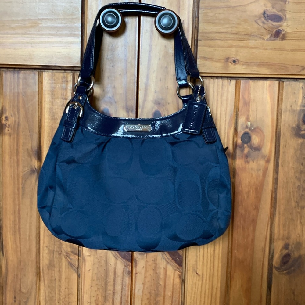 Coach Navy Blue Satchel/Shoulder Bag